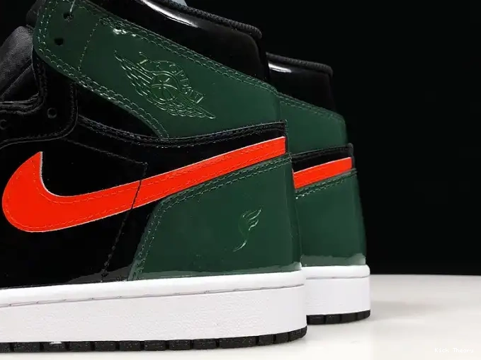 Kicktheory Air SoleFly High Black x Orange-Fir AV3905-038 Team Jordan Retro OG 1 0524